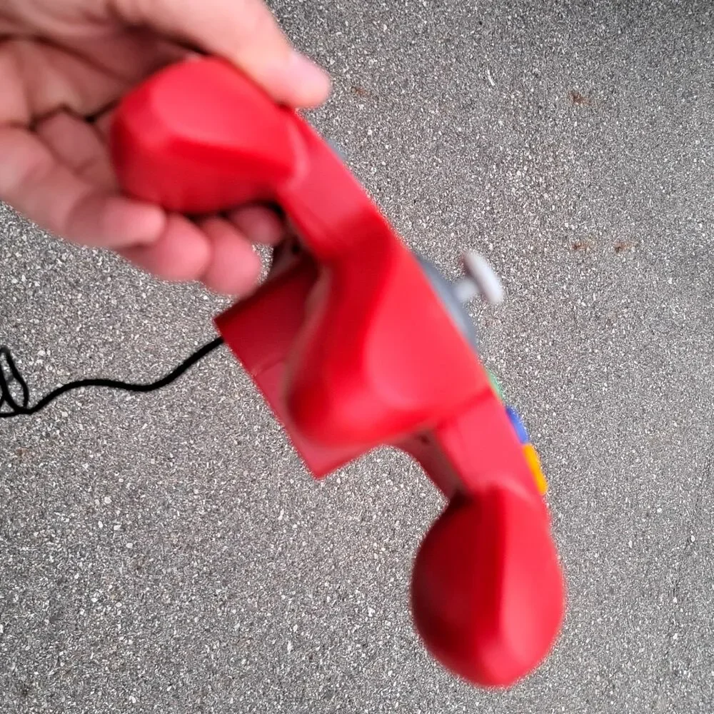 Red Nintendo N64 Gaming Controller Unbranded TESTED
